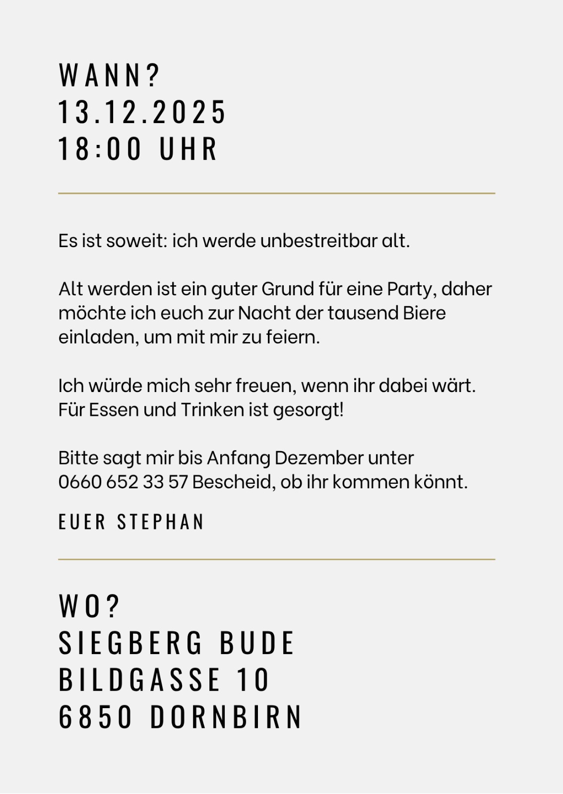 Geburtstagseinladung